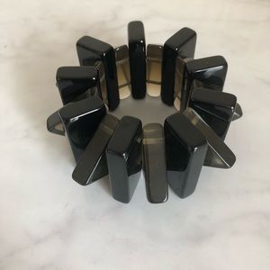 Black lucite bracelet
